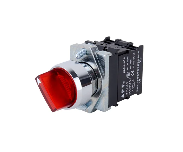 PB1(22mm) Series Illuminated Short-handle Selector Switch, APT - Image 1
